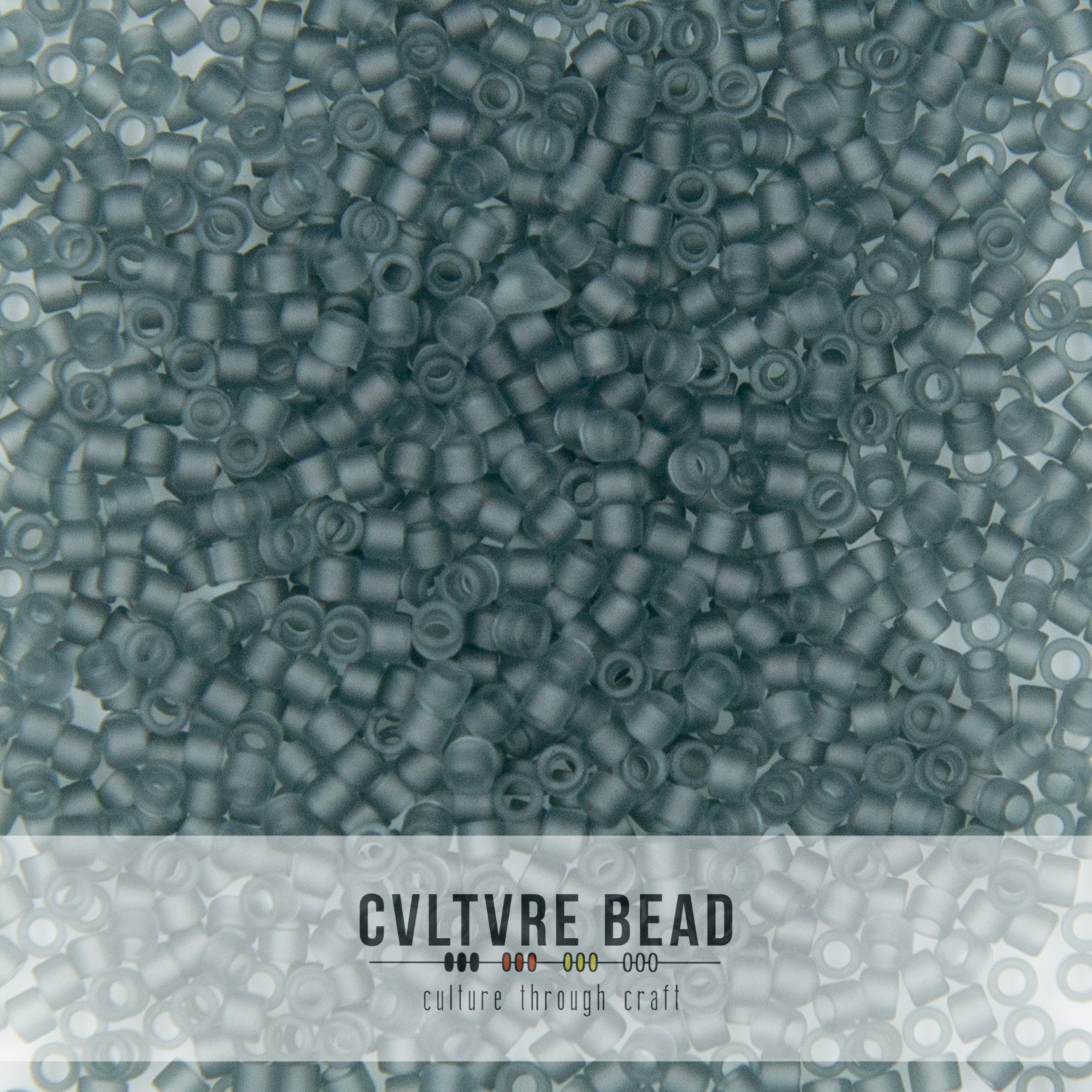 11/0 Matte Transp. Gray - Miyuki Delica - 7.2 gram tube